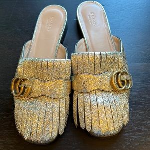 Gucci Marmont Mule Gold size 38